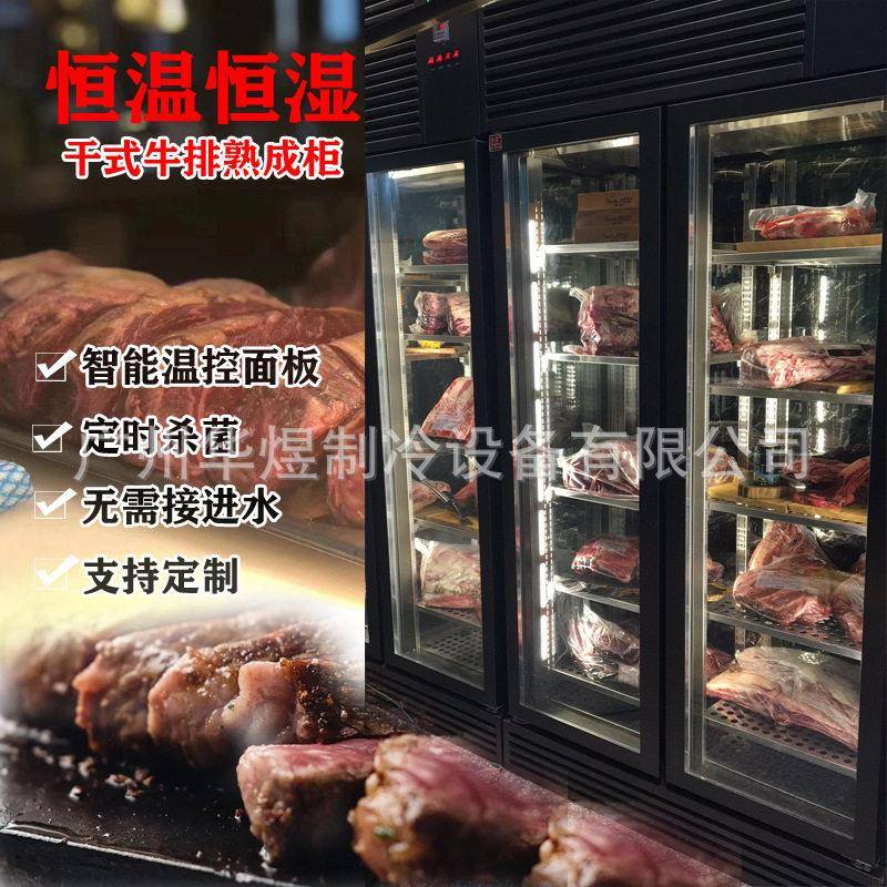dryaged冰友古铜色四门牛肉排酸柜干式熟成柜恒温恒湿牛排冷藏柜