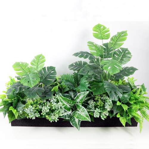 绿植套装组合假花花卉隔断花槽花箱售楼部餐厅装饰花草绿植