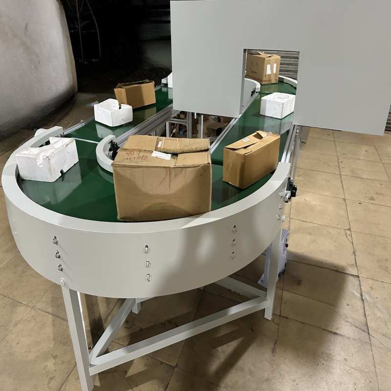 网红直播输送机循环流水线直播带货传送带抖音直播环形传送机