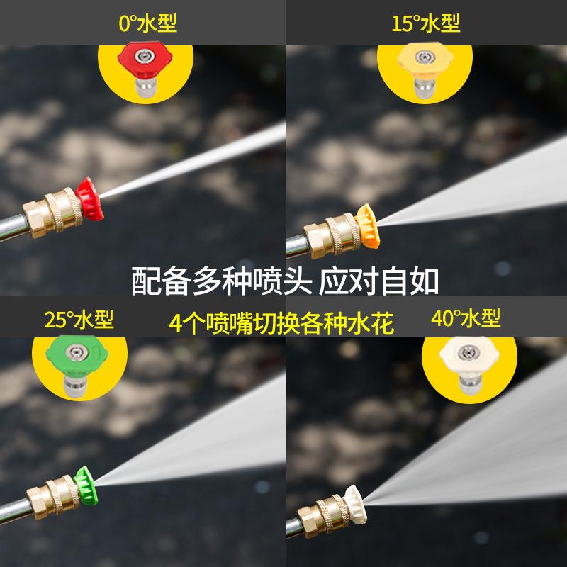 清洗机高压大功率洗车机220V380V剥树皮设备疏通下水道轮式拖动