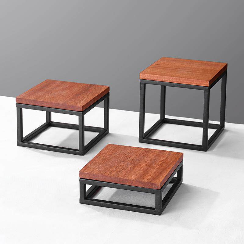 餐实木自助拉台水果沙盘展凉WFT1菜盘架碗餐钦调料架碗点心新中式