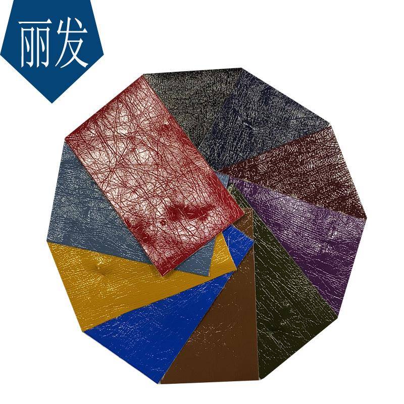 新款柔软101弹力镜面pu服装皮革面料纳帕皱纹细纹皮裤皮裙服装革