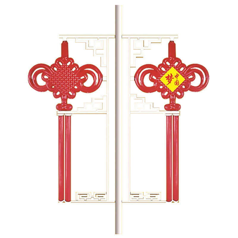 厂家批发太阳能中国结路灯创意造型吸塑造型灯大双耳大单耳定 制