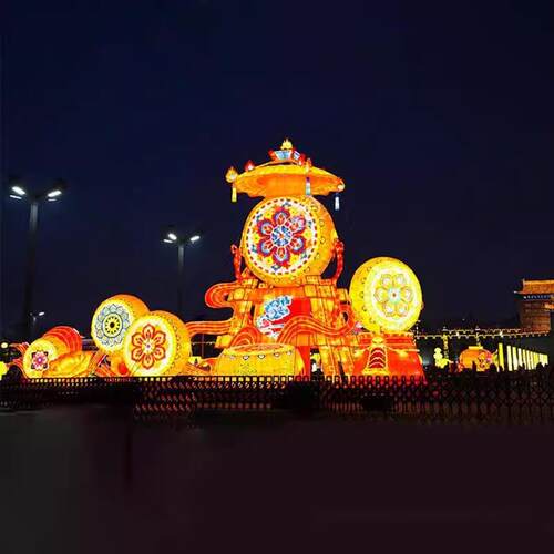 大型花灯春节灯组设计新年春节灯会灯展景区彩灯摆件源厂家定 制