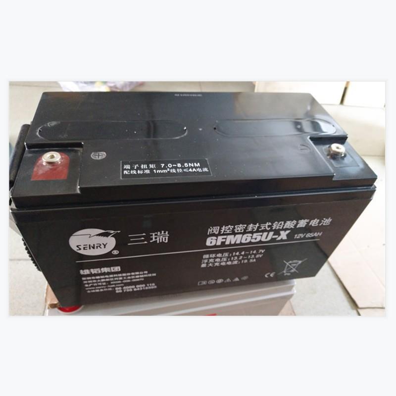 SENRY三瑞蓄电池6FM65U-X 12V65AH UPS电源EPS直流屏用阀控式密封