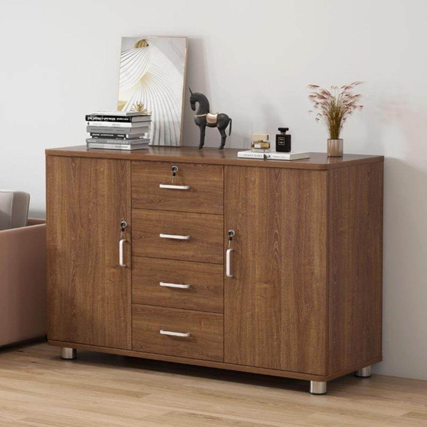 文件柜资料柜多层抽屉式收纳柜收纳柜带锁小柜子木质a4办公室矮柜,商业/办公家具,文件柜,淘宝优惠券,粉丝福利购,淘宝优惠卷