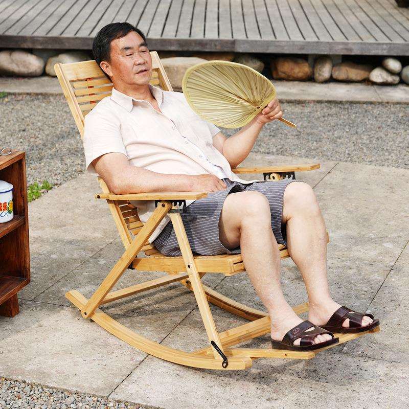 可折叠逍遥椅子庭院凳摇摇躺椅折叠夏季午休凉椅阳台懒人休闲凉椅