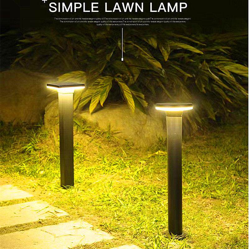 草坪灯接电户外防水景观庭院灯led现代简约别墅公花园太阳能地灯