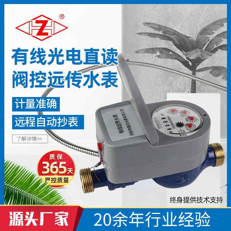 有LXSY-15线光电直智读远传阀控水表M-BUSS能R485口接干式翻盖智