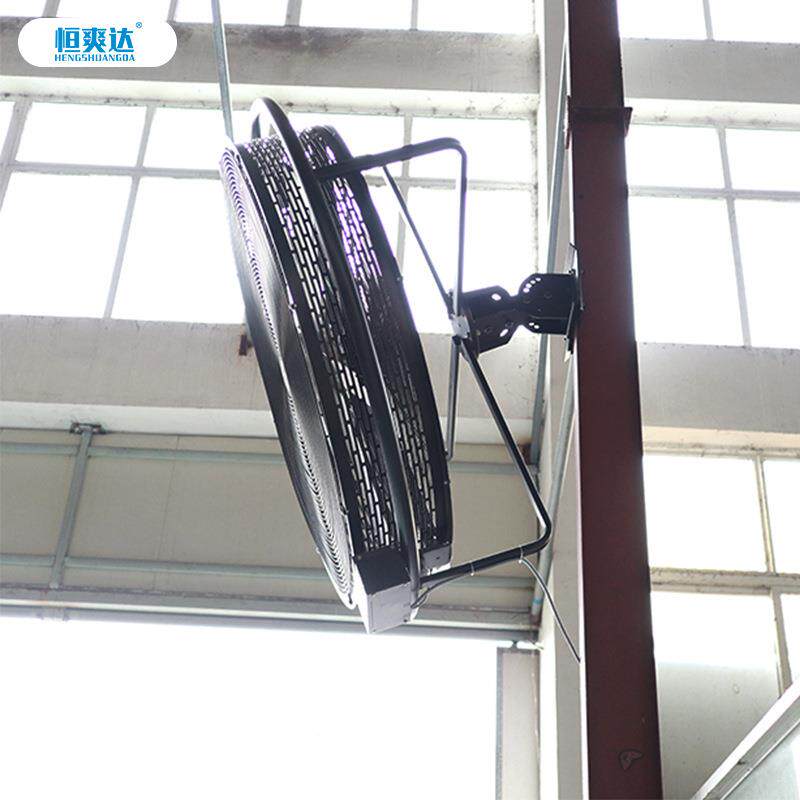 工业挂壁式风扇车间墙壁挂扇工厂大功率风扇大风量牛角扇摇头风扇