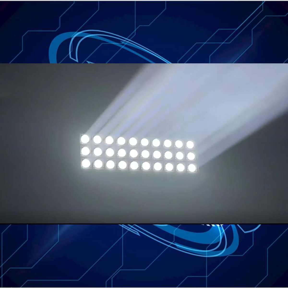 24颗舞台背景灯四合雷矩阵led颗颗灯ktv频色灯灯染3036酒吧一幕闪