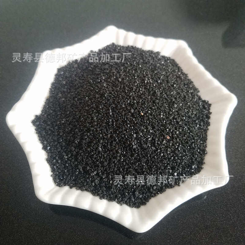 现货供应黑色精钢沙 喷砂除锈精钢沙 地坪骨料亮黑沙 当天发货