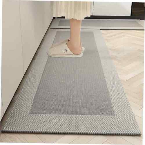 Kitchen floor mat, oil proof, waterproof, washable long carp