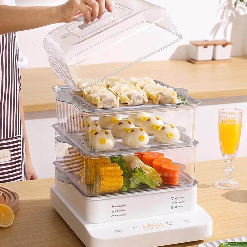 电家蒸锅大容238量可预约蒸箱多功能三层层多蒸用煮炖一体锅全自