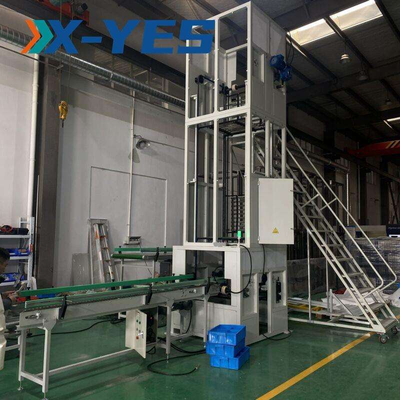 连续式料钢提升机锈z型自物动上QFA料托盘垂直叉臂式往复式升降不
