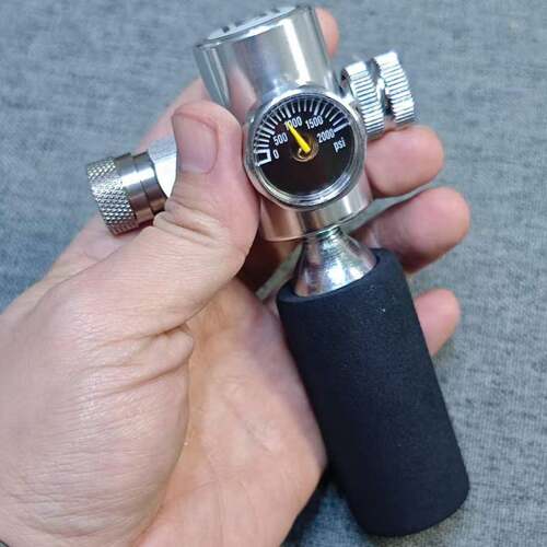 气动咖啡机后按压式恒减压阀二氧化碳8g16气瓶气10bar户外苏打奶