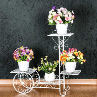 花架子多层室内家用阳台架铁艺客厅盆栽绿植花盆落地式绿萝