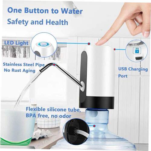 Electric Portable Water Dispenser Pump for 5 Gallon Bottle U