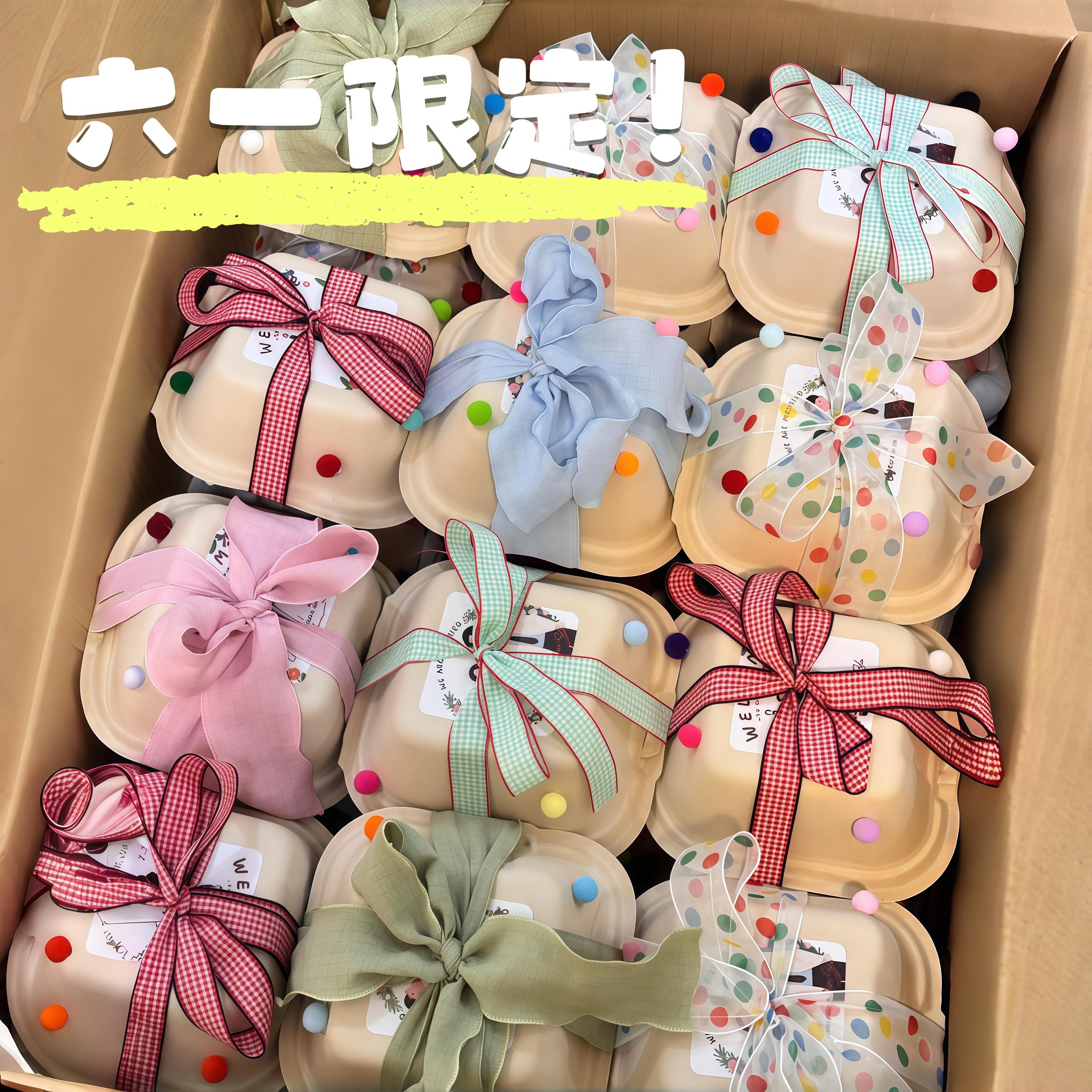六一童趣限定!蝴蝶结便当伴手礼盒毕业季班级活动DIY派对包装盒