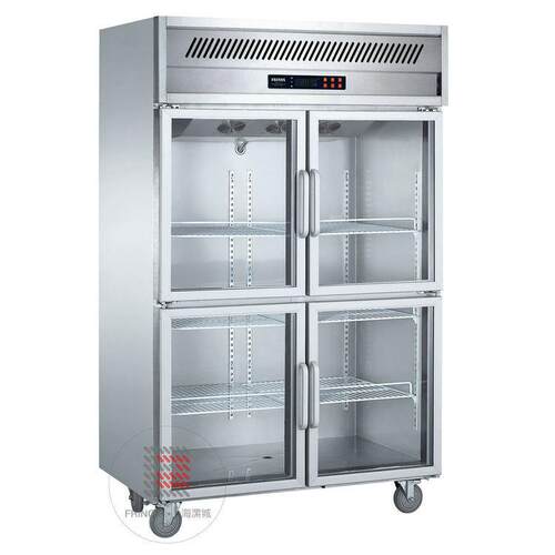 厂家供应KG1.0L4W四门展示保鲜冷藏柜四门冰箱插盘式冷藏冷冻柜