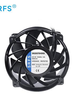 全新DC2007直流风扇200*200*70mm耐高温风扇2024服务器散热风扇