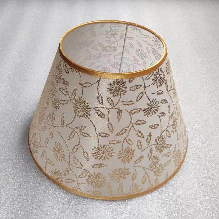 卧室床头台灯罩房间墙壁灯罩E27彷羊皮灯具配件客厅落地灯罩子