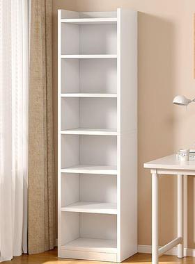 简易收落地书架多层客厅柜子储物柜家BLO用缝小书靠墙柜窄纳置物架子