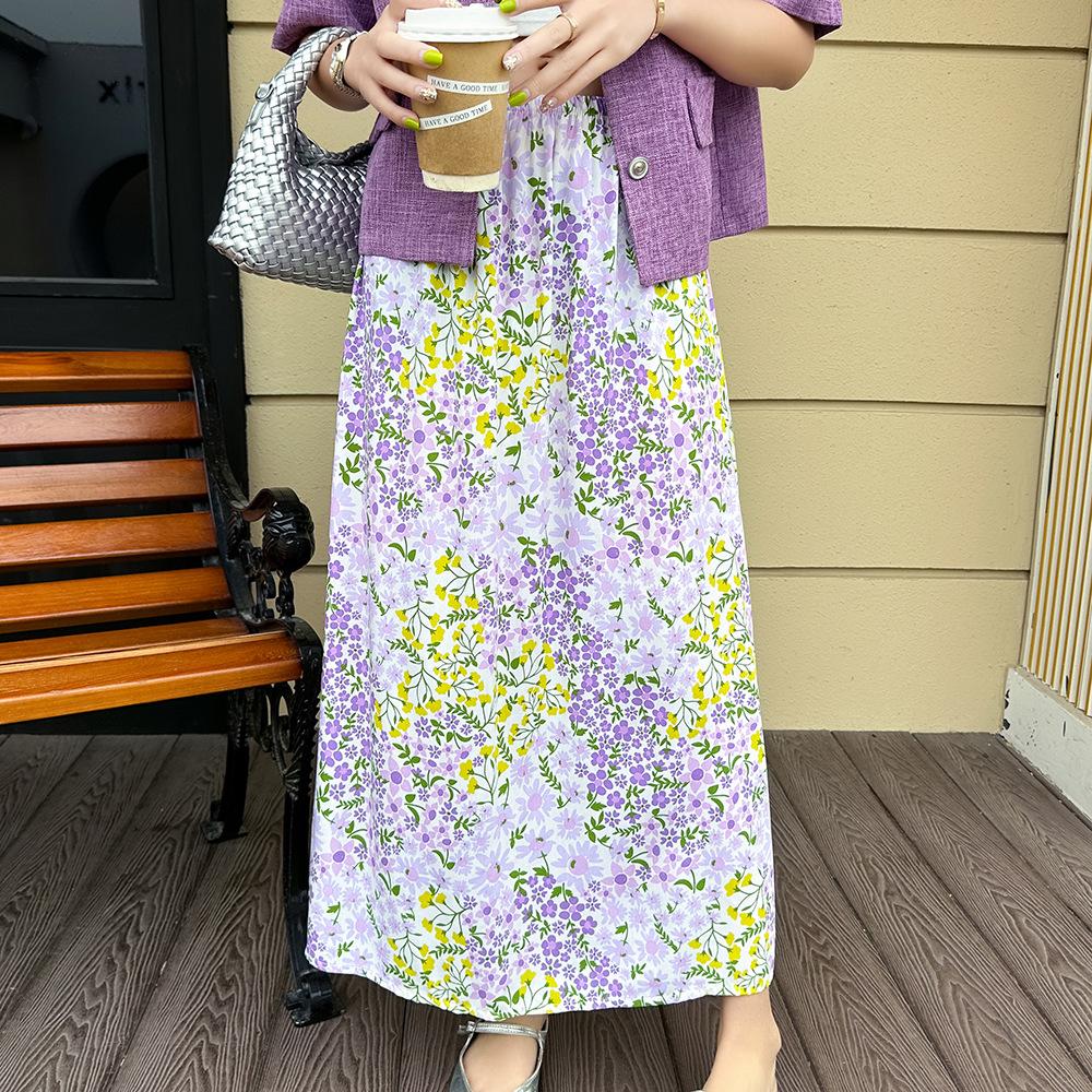 人造棉棉绸甜美半身宽松长裙睡裙