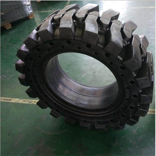 厂家供应曲臂式升降车 385/65-24实心轮胎 高空作业免充气