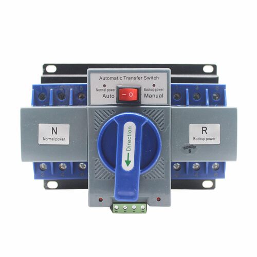 双电源自动转换开关380V蓝色CB级微断型NLQ1-63/3P63A50A英文版