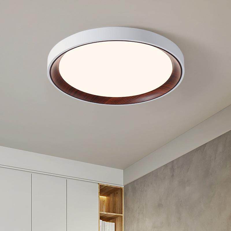 新中胡中古卧眼室吸顶灯202式4年新款侘寂风桃150木全光谱护主卧