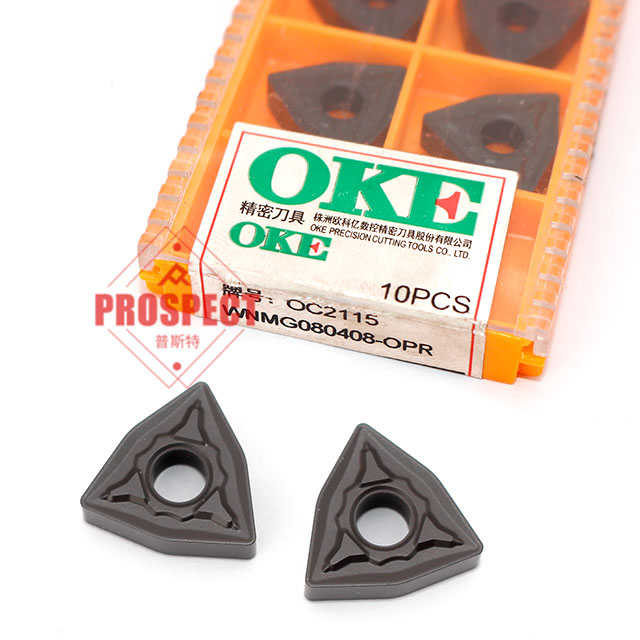 数控车刀片 WNMG080408-OPR OC2115加工钢件株洲硬质合金刀粒机床