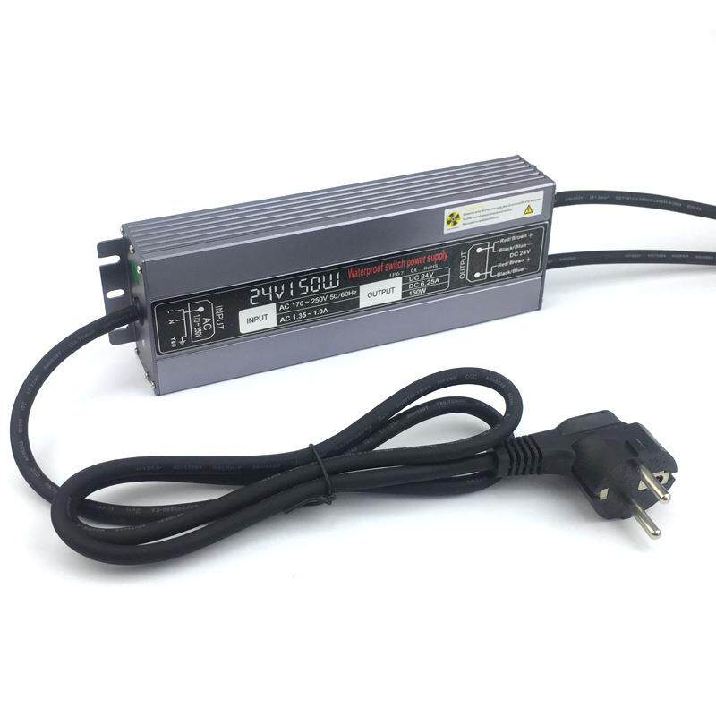 ACDC24V6.25A150W带欧规插头线防水电源支持开发开关电源IP67