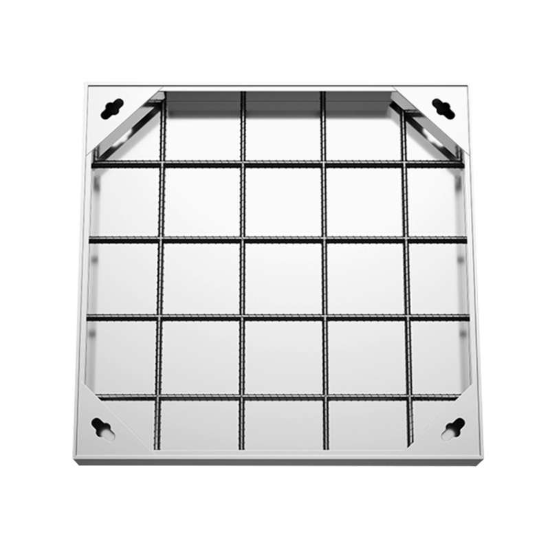 厂家批发304不锈钢井盖市政装饰工程下水道铺砖沙隐形方形井盖