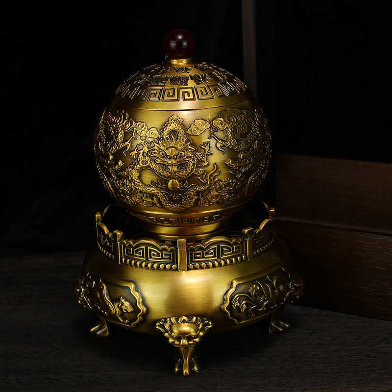 黄铜九转乾坤香炉摆件办公室书房纯铜盘香炉金属工艺品礼品批发,特色手工艺,其他特色工艺品,淘宝优惠券,粉丝福利购,淘宝优惠卷