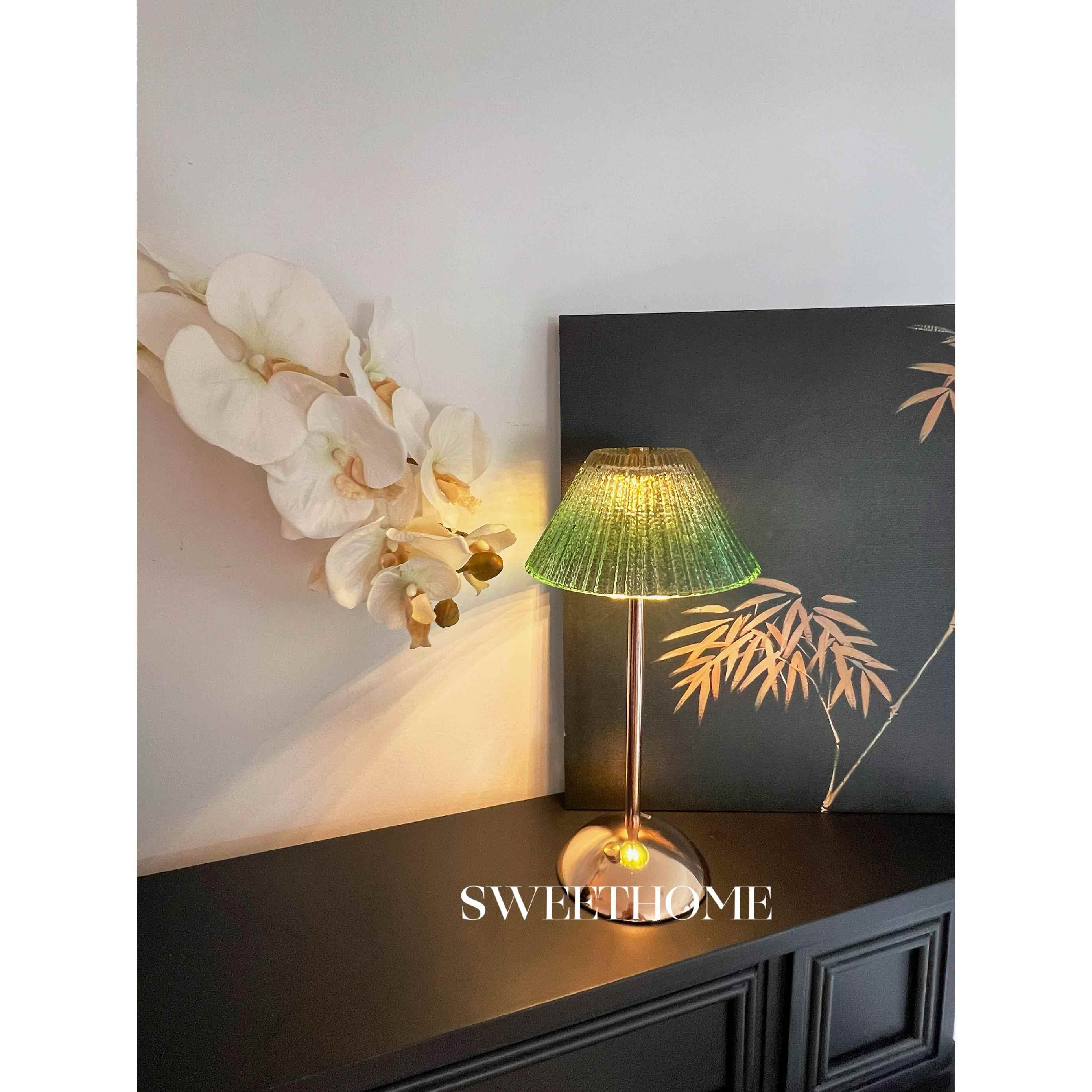 SweetHome * 绿意覆古触摸充电小夜灯床头灯卧室调光调色气氛灯