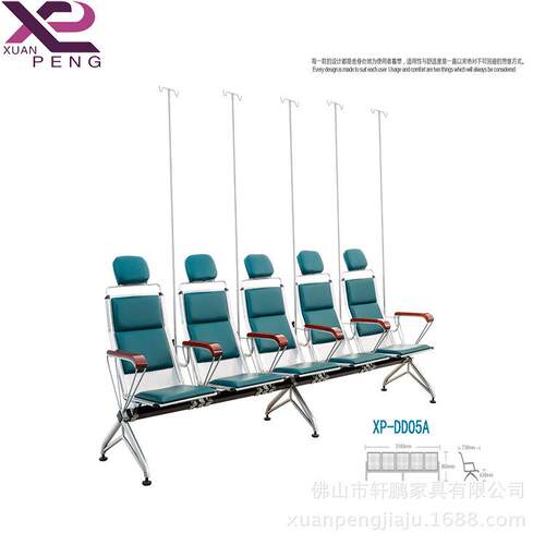 输液椅医院候诊椅玻璃钢候车长排椅公共排椅点滴椅XP-DD05A