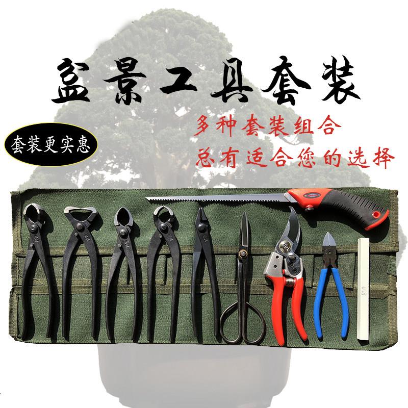 盆景工具套装 朱记盆景工具球节剪叉枝剪破杆剪铝线 线盆景修剪造