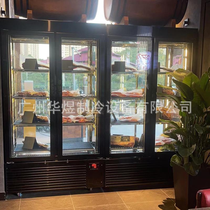 黑色双门双通牛肉柜湿式排酸熟成牛排柜DRYAGING和牛熟成柜生产基