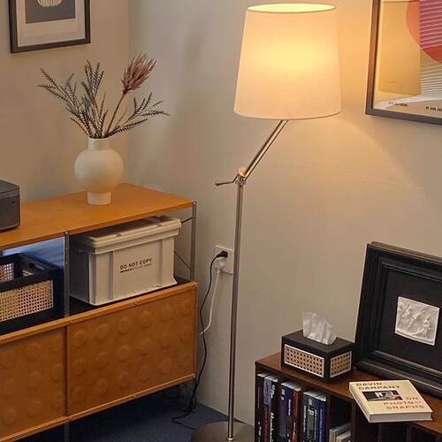 长落地灯布罩高级感卧室发臂床头灯意大沙利摇臂落地949灯具