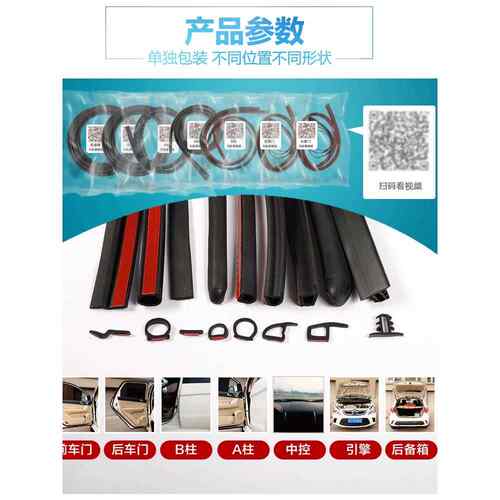 2021款北京现代IX35汽车四门缝隙爆改专用防尘隔音降噪改装密封条