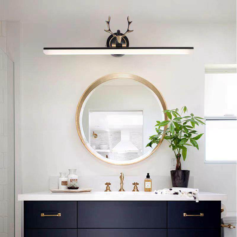 跨境货镜前供l灯d1609全铜镜前灯美式浴室灯欧式梳妆台灯镜柜化e