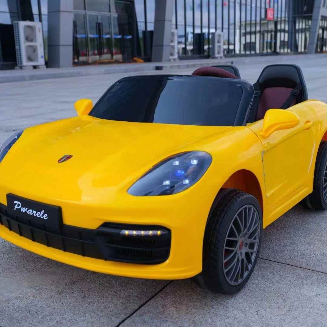 高档儿电动汽车四轮车男孩女玩童具车可坐孩可遥人控双坐大款跑车