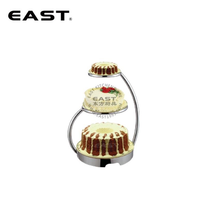 不锈钢三层蛋糕架（B款）【EAST东方厨具】