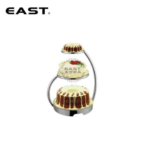 不锈钢三层蛋糕架（B款）【EAST东方厨具】