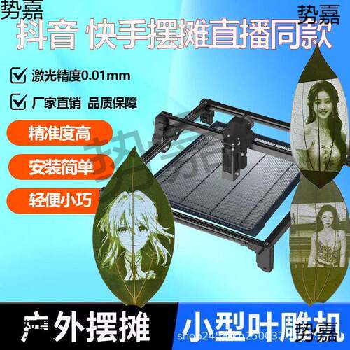 新款激光刻机树叶摆摊小型大功率不锈钢全自动桌面切割机打标机