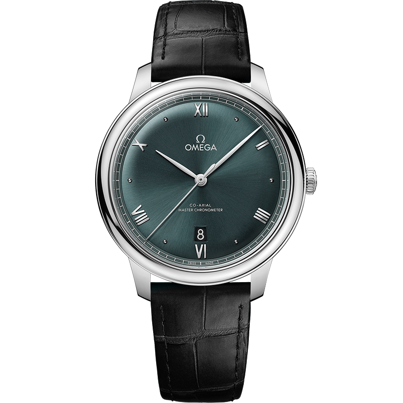 盒证[9.8新]欧米茄碟飞精钢自动机械手表男434.13.40.20.10.001