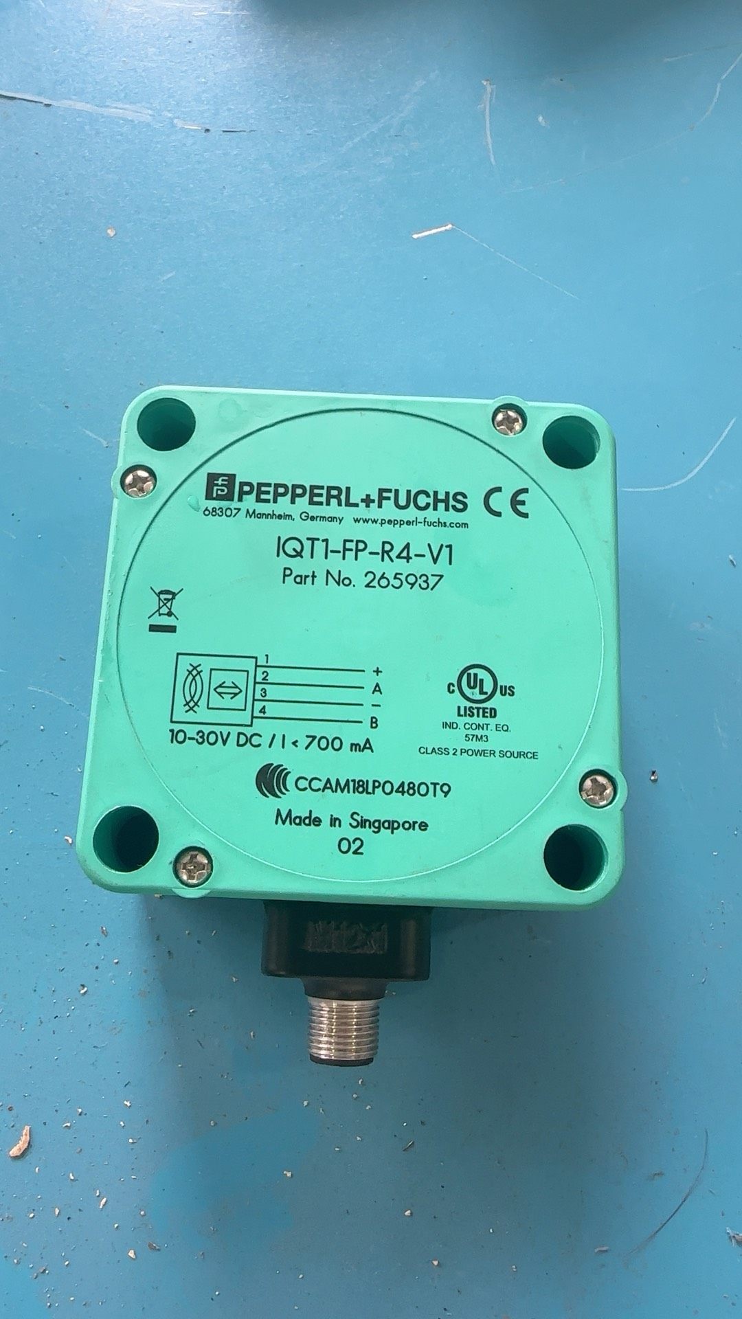 拆机倍加福读写头IQT1-FP-R4-V1，型号265937