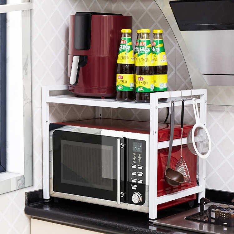 微波炉置物架厨房烤箱蒸锅架子多功能收纳台面米桶多层可伸缩架子,厨房/烹饪用具,微波炉置物架,淘宝优惠券,粉丝福利购,淘宝优惠卷