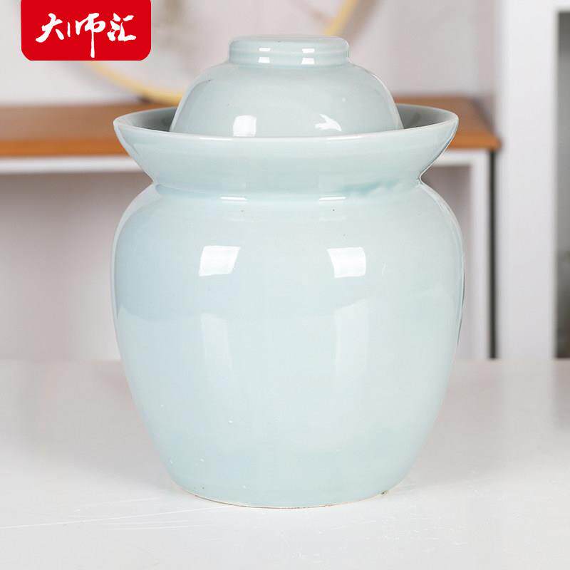 腌菜坛子家用 四川酸菜咸菜罐大号密封罐景德镇陶瓷泡菜坛加厚